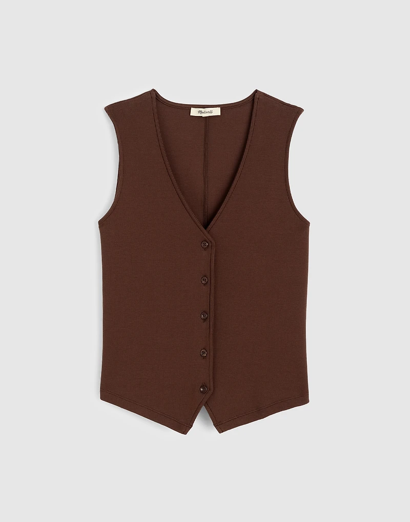 Ribbed V-Neck Vest | Madewell