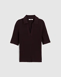 The Signature Knit Johnny-Collar Sweater | Madewell
