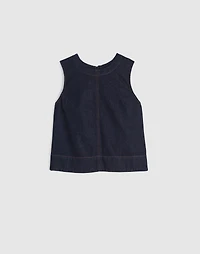 Denim Boxy Shell Top | Madewell