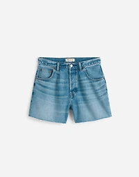 Pleated Low-Slung Shorts Airy Denim | Madewell