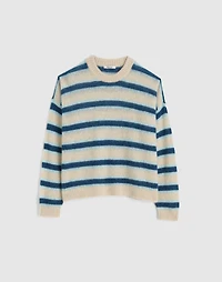 Striped Pullover Sweater Alpaca Blend | Madewell