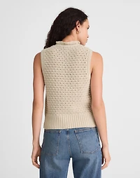 Ruffled Sleeveless Cardigan Top | Madewell