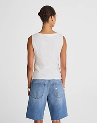 Cinched Crewneck Tank | Madewell