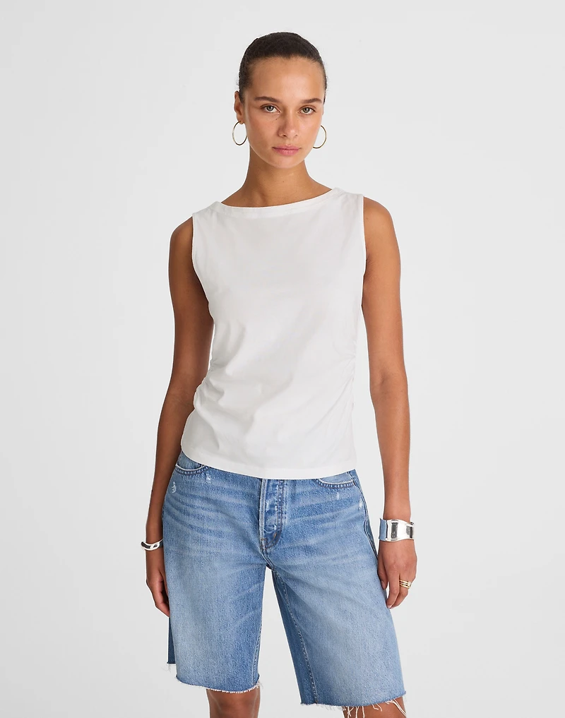 Cinched Crewneck Tank | Madewell