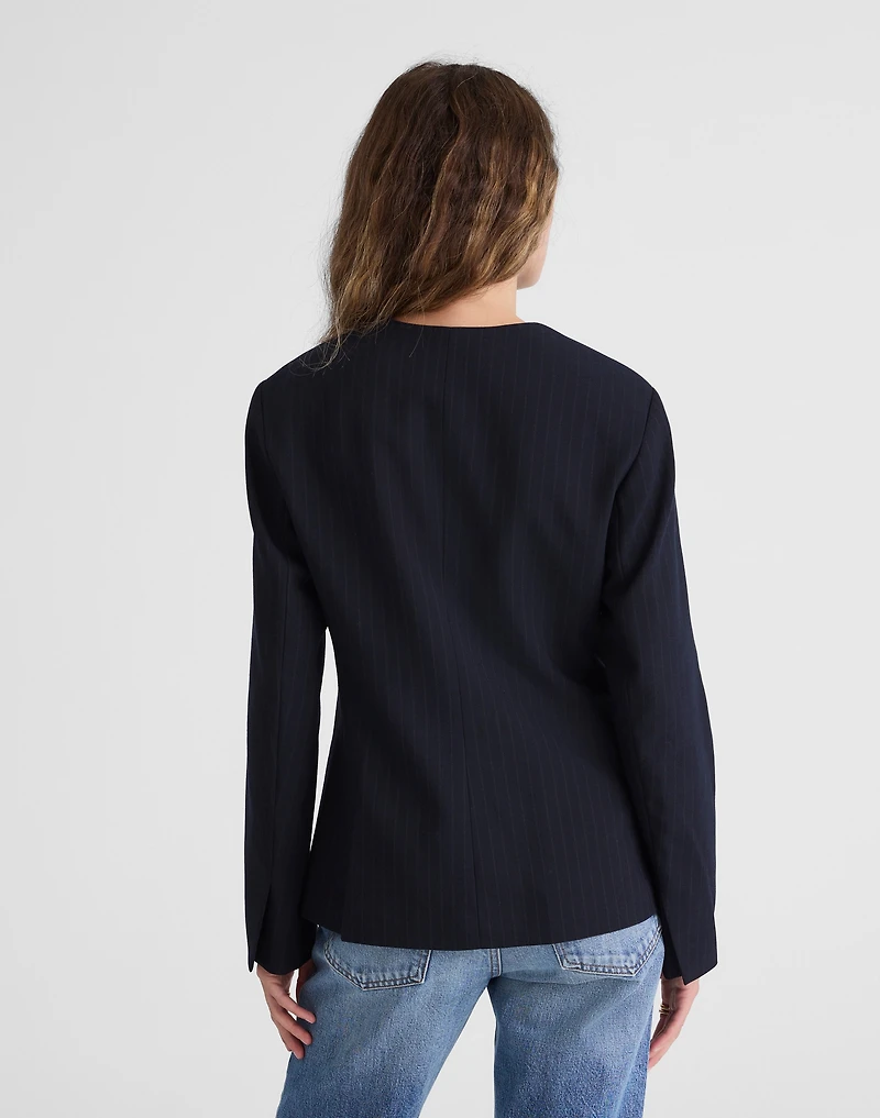The Nolita Cutaway Blazer in Pinstripe | Madewell