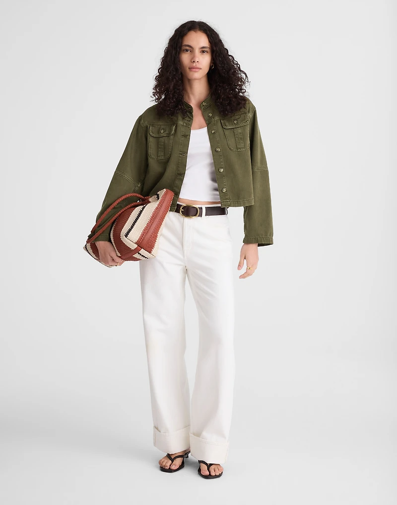 Garment-Dyed Cocoon-Sleeve Lady Jacket | Madewell