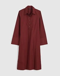 Poplin Long-Sleeved Shirtdress | Madewell