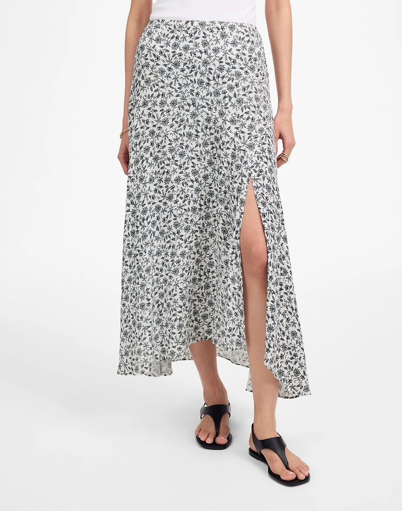 Midi Slip Skirt Floral | Madewell