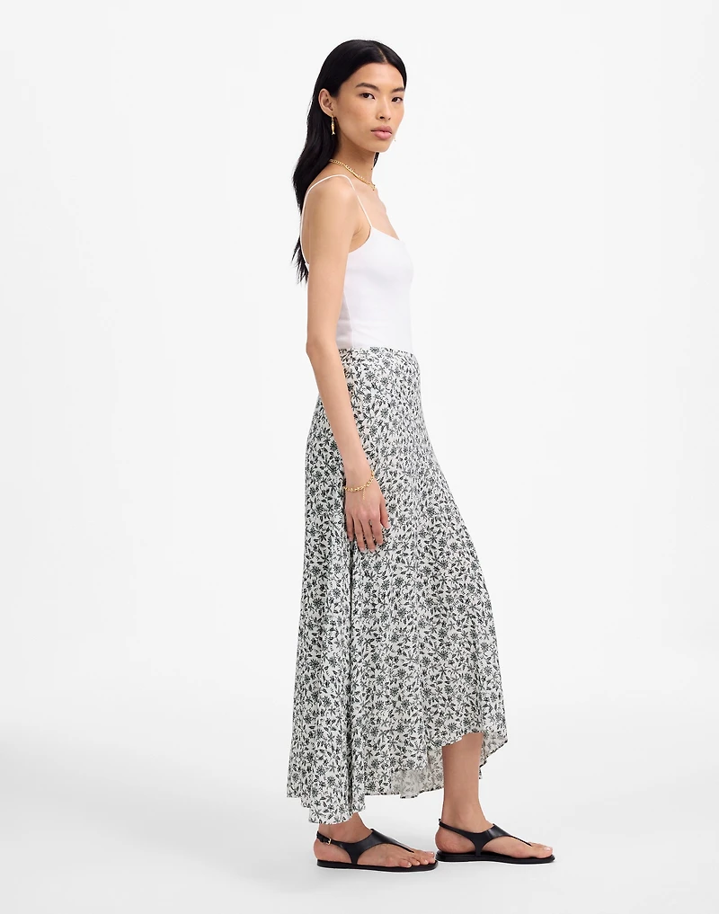 Midi Slip Skirt Floral | Madewell