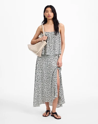 Midi Slip Skirt Floral | Madewell
