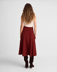 Drapey Corduroy Midi Skirt | Madewell