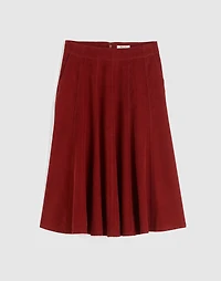 Drapey Corduroy Midi Skirt | Madewell