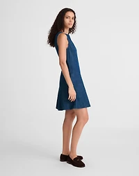 Denim Boatneck Mini Dress | Madewell