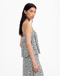 Flowy Squareneck Tank Floral | Madewell