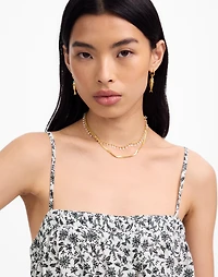 Flowy Squareneck Tank Floral | Madewell