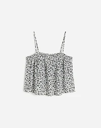 Flowy Squareneck Tank Floral | Madewell