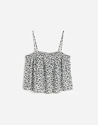 Flowy Squareneck Tank Floral | Madewell
