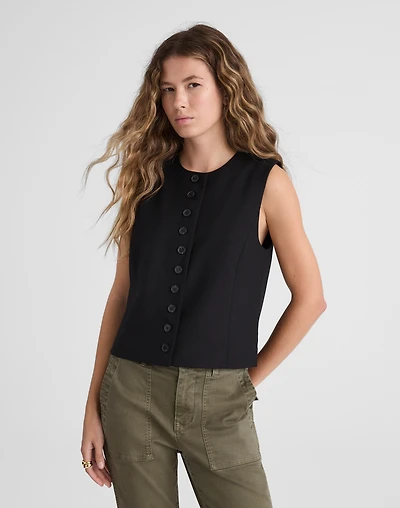 Crewneck Shell Vest | Madewell