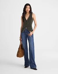 V-Neck Cutaway Vest Corduroy | Madewell