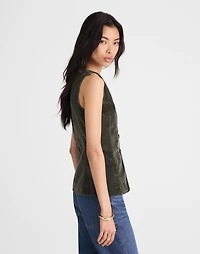 V-Neck Cutaway Vest Corduroy | Madewell
