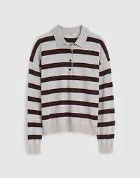 Striped Polo Sweater 100% Merino Wool | Madewell