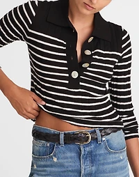 Ribbed Polo Sweater | Madewell