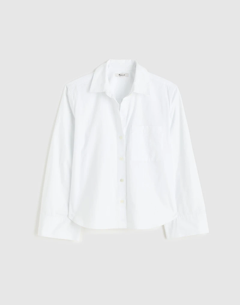 The Signature Y-Neck Shirt Poplin