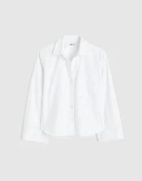 The Signature Y-Neck Shirt Poplin