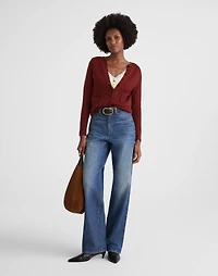 Patch-Pocket Cotton-Blend Cardigan | Madewell
