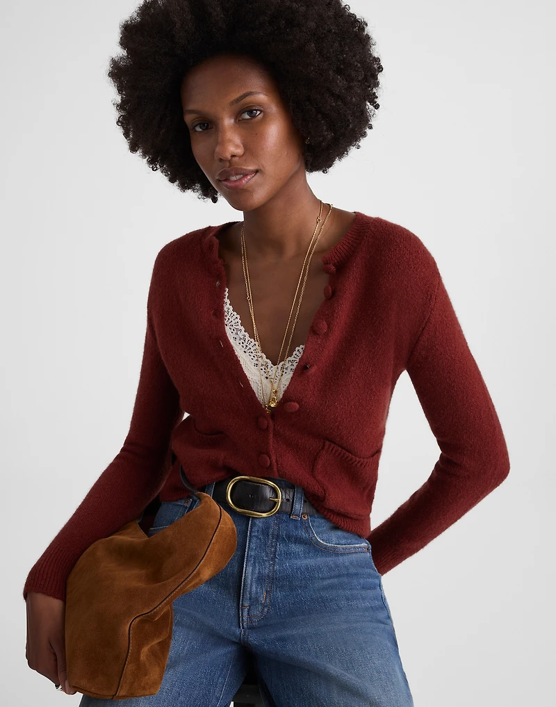 Patch-Pocket Cotton-Blend Cardigan | Madewell