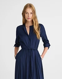 Tie-Waist Midi Shirtdress | Madewell