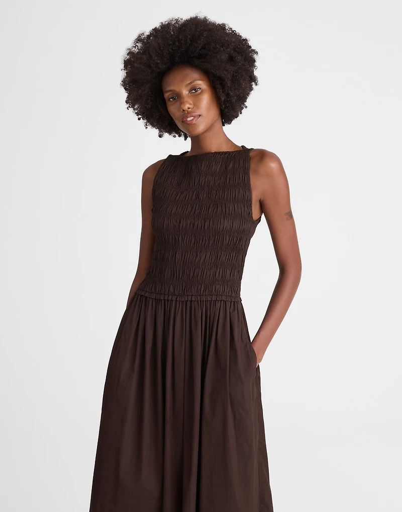 The Melody Smocked Midi Dress | Madewell