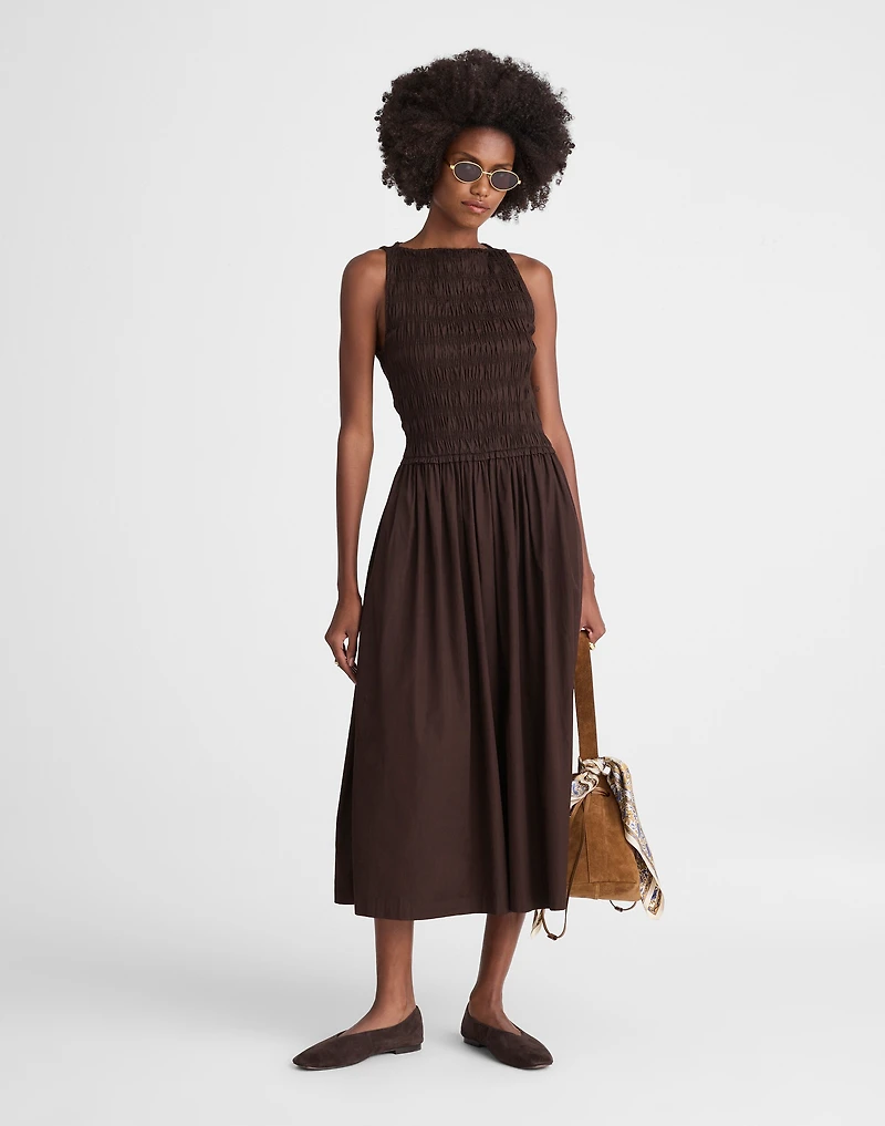 The Melody Smocked Midi Dress | Madewell