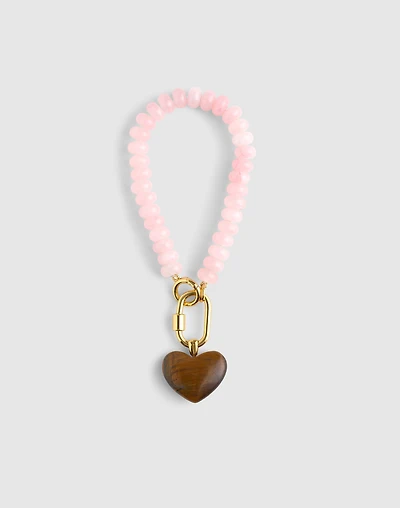 Beaded Heart Carabiner Bag Charm | Madewell