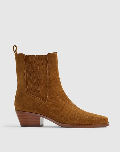 The Ingrid Chelsea Boot Suede | Madewell