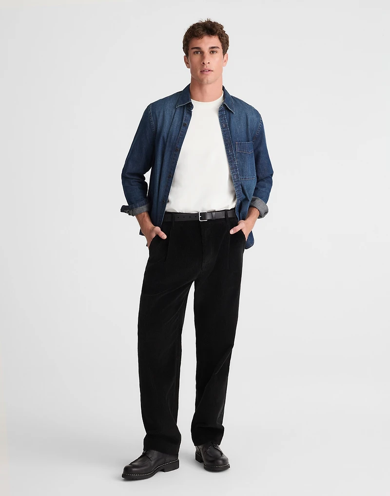 Pleated Trousers Corduroy | Madewell