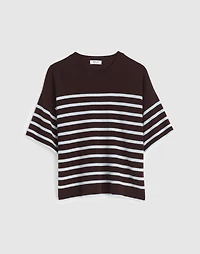 Short-Sleeve Sweater Tee 100% Cashmere | Madewell