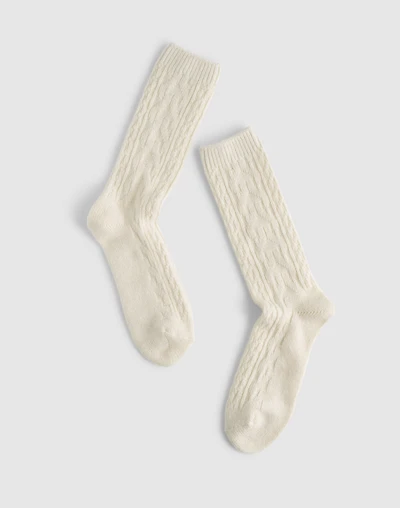 Cable-Knit Trouser Socks | Madewell