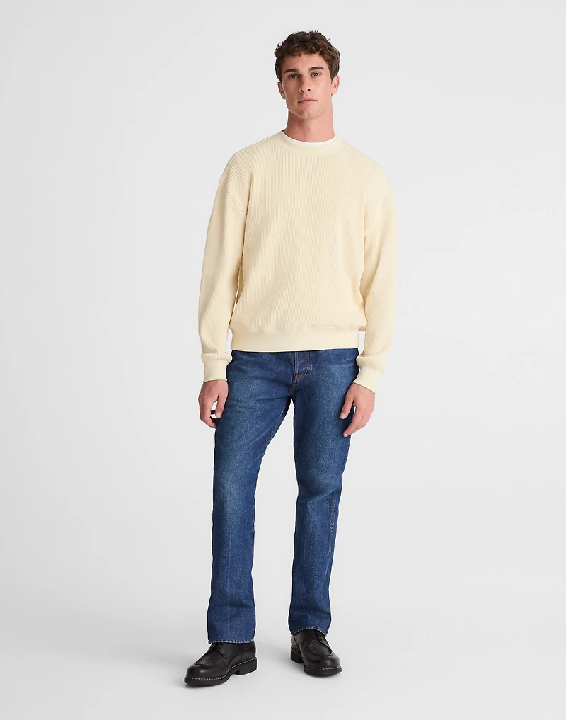 Waffle-Knit Sweatshirt | Madewell