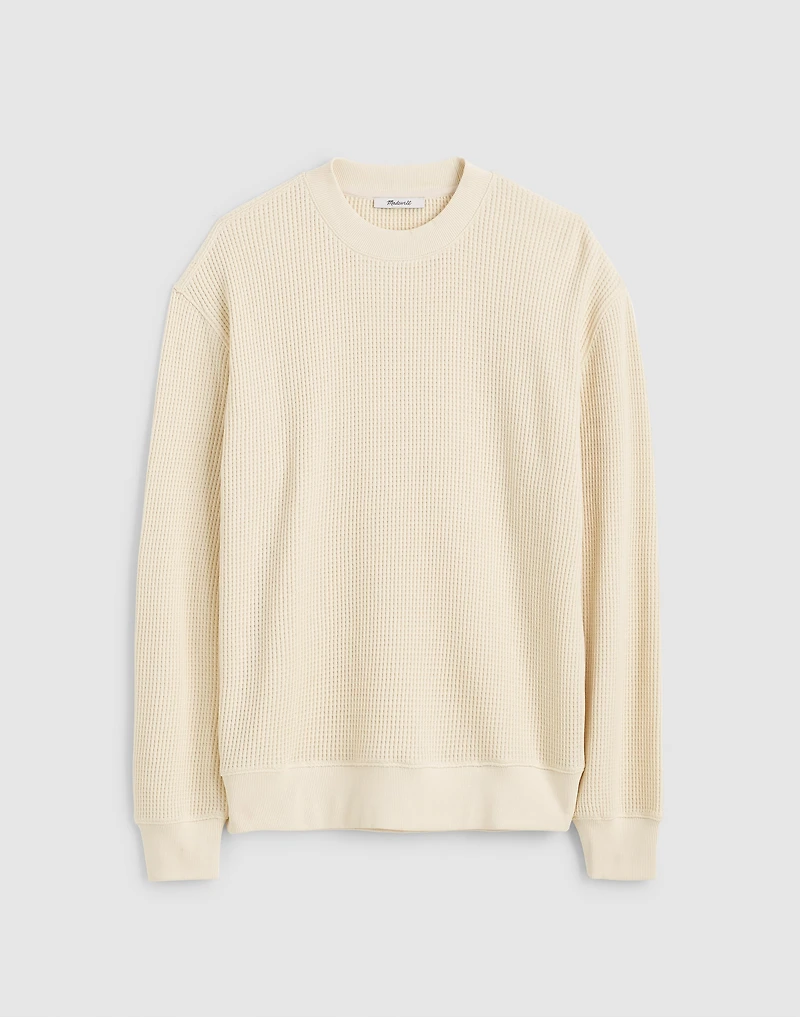 Waffle-Knit Sweatshirt | Madewell
