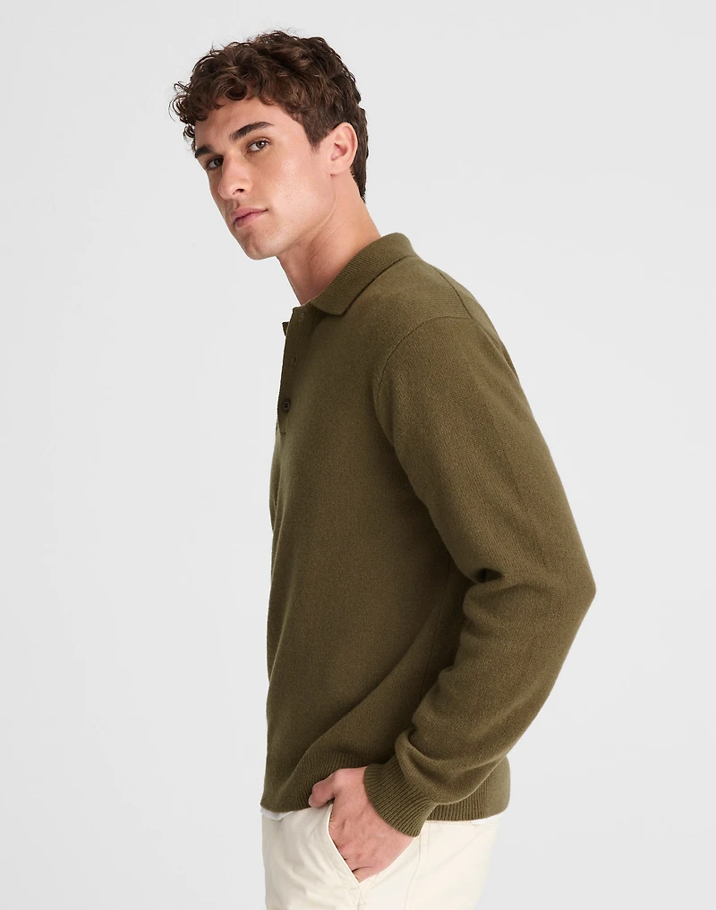 Sweater Polo Heritage Merino Wool | Madewell