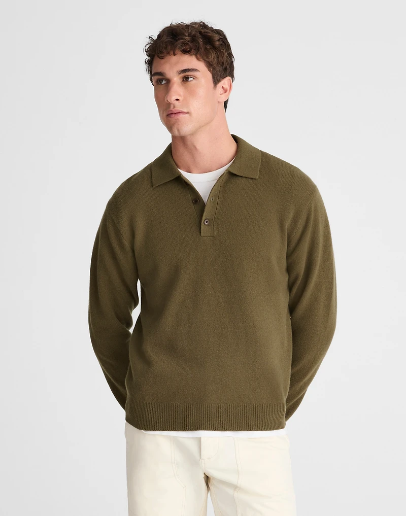 Sweater Polo Heritage Merino Wool | Madewell