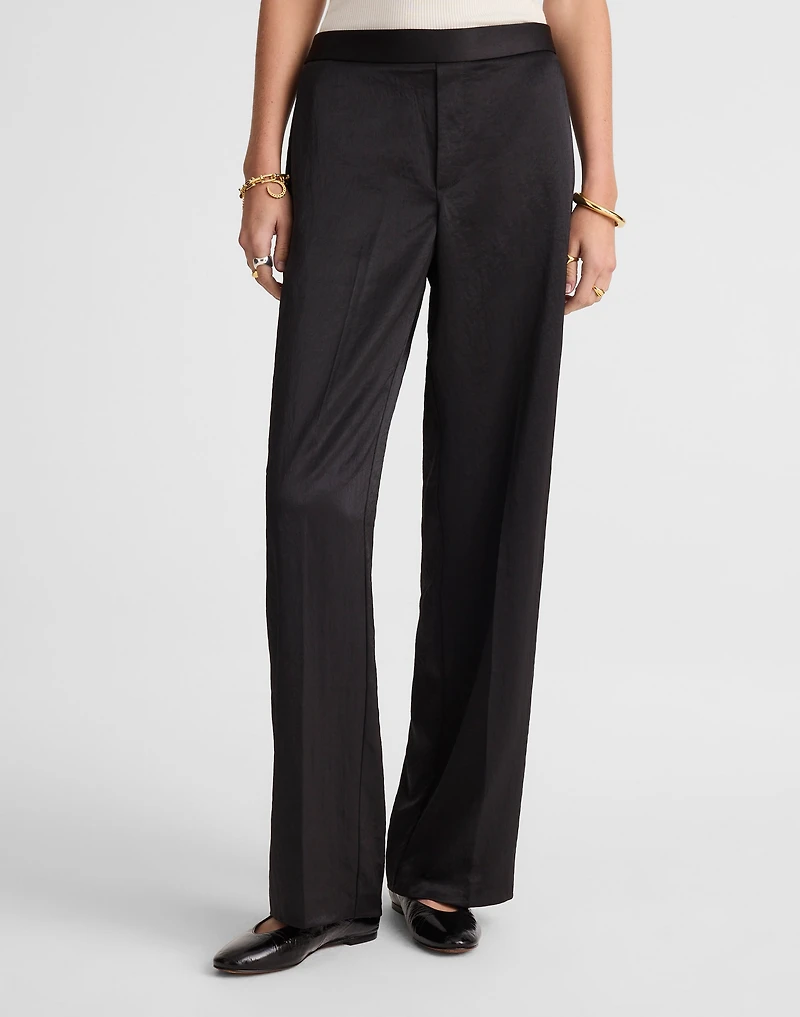 The Easy Pull-On Pant Satin | Madewell