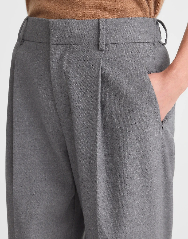 Slouchy Straight Pants Brushed Twill | Madewell