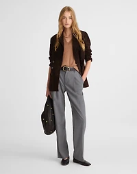 Slouchy Straight Pants Brushed Twill | Madewell