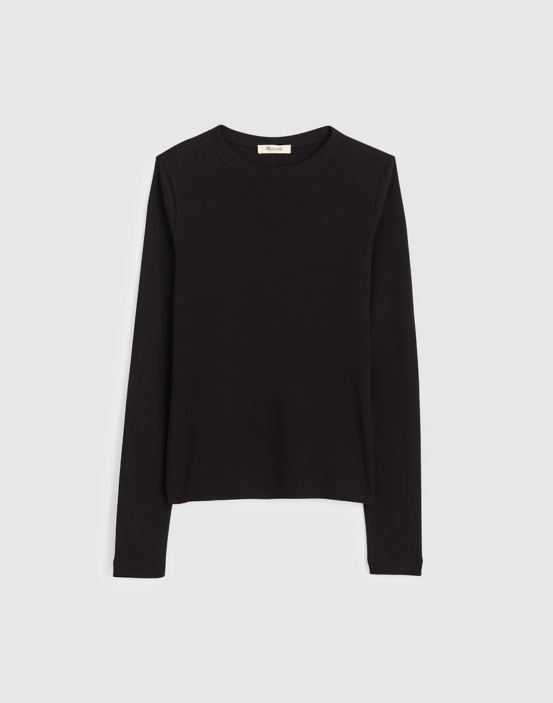 The '90s Long-Sleeve Tee Compact Cotton | Madewell