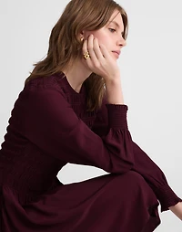 Long-Sleeve Smocked Mini Dress | Madewell