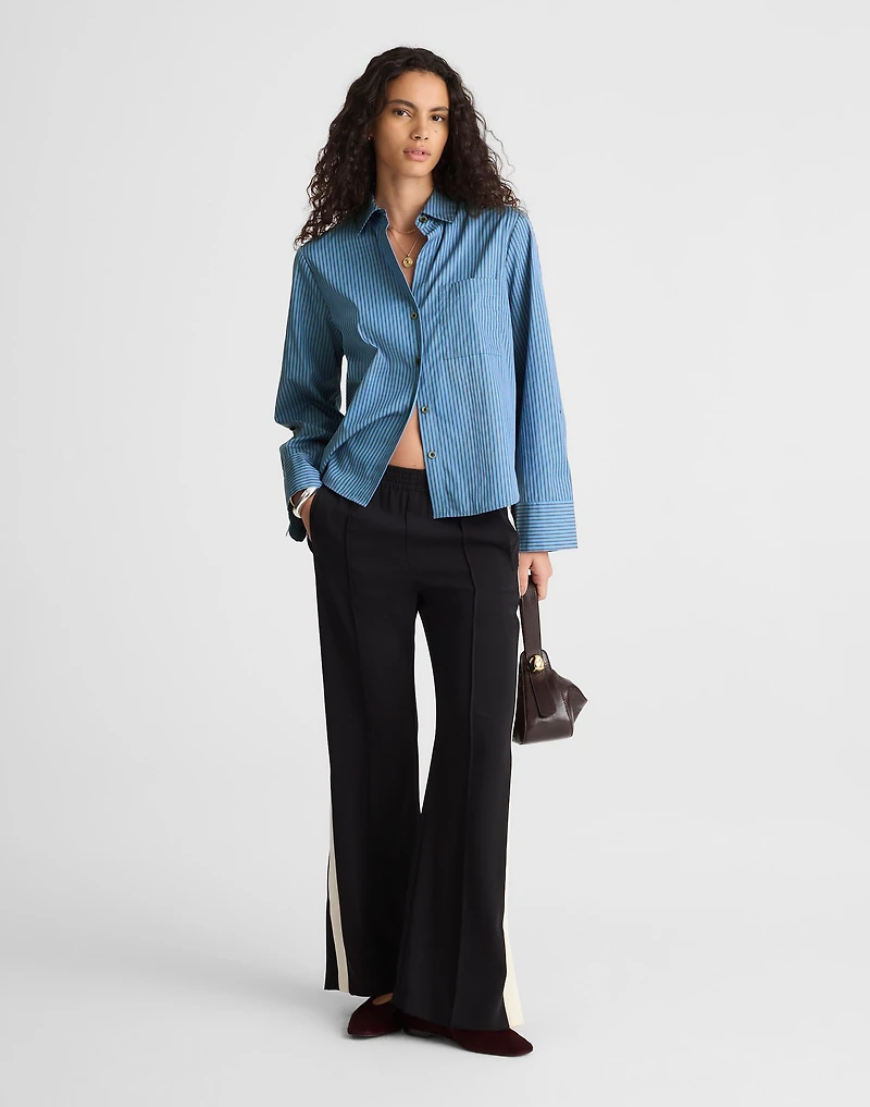 Easy Y-Neck Button-Up Shirt | Madewell