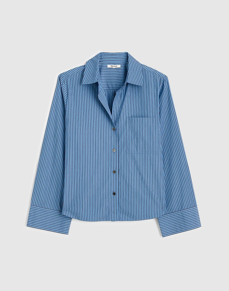 Easy Y-Neck Button-Up Shirt | Madewell