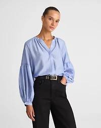 Shirred Balloon-Sleeve Top | Madewell
